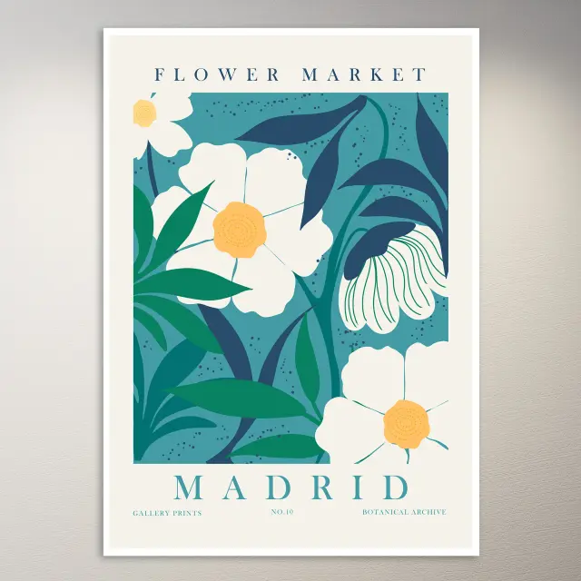 Blumenmarkt Madrid | Kunst-Poster