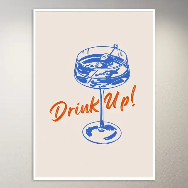Trink aus! Cocktailzeit Poster