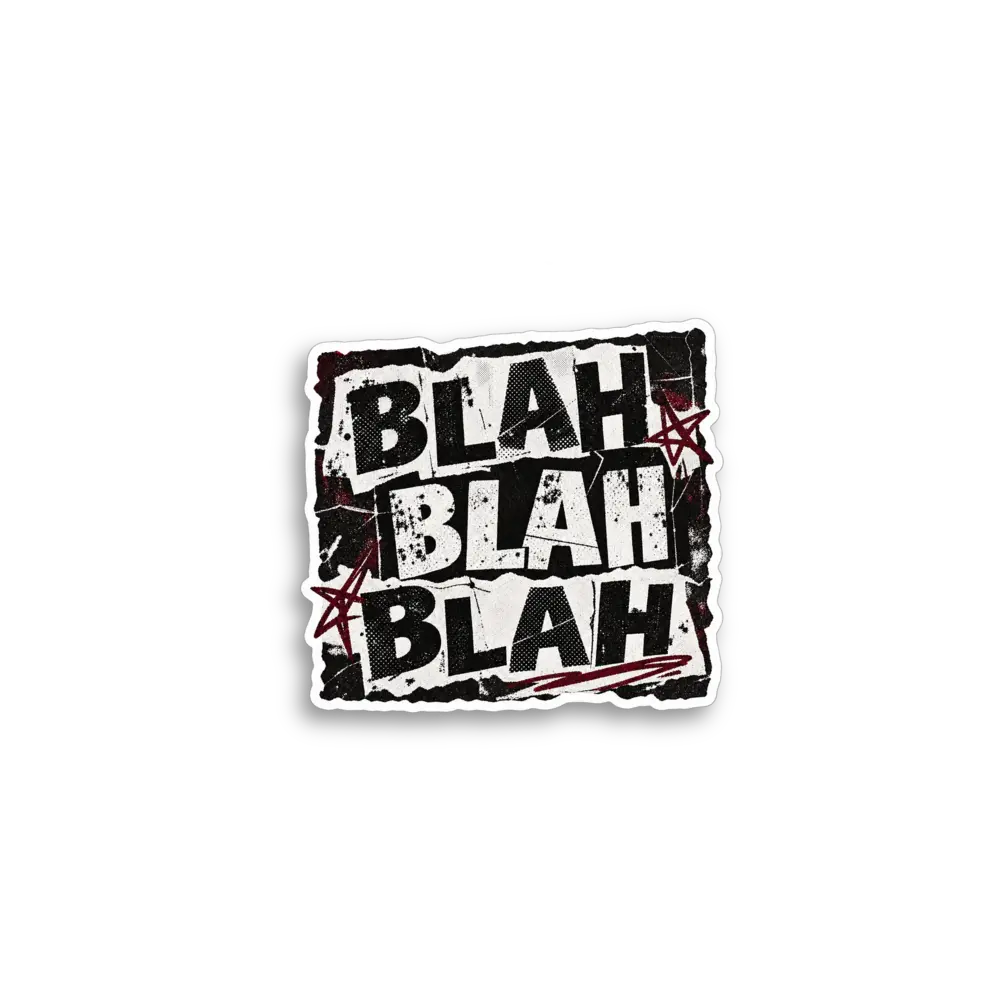 Pegatina Bla bla