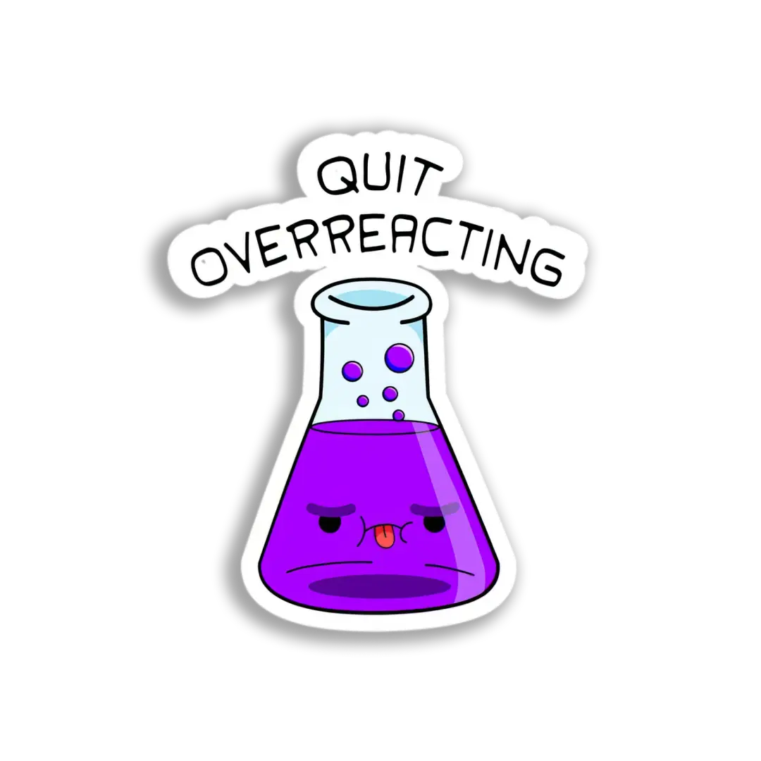 Overreacting Beaker Sticker