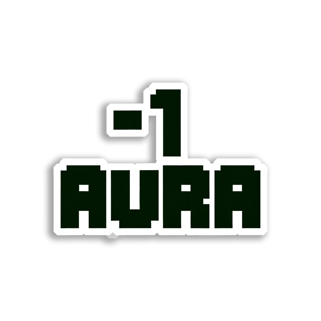 ¯_(ツ)_¯ Aura Sticker