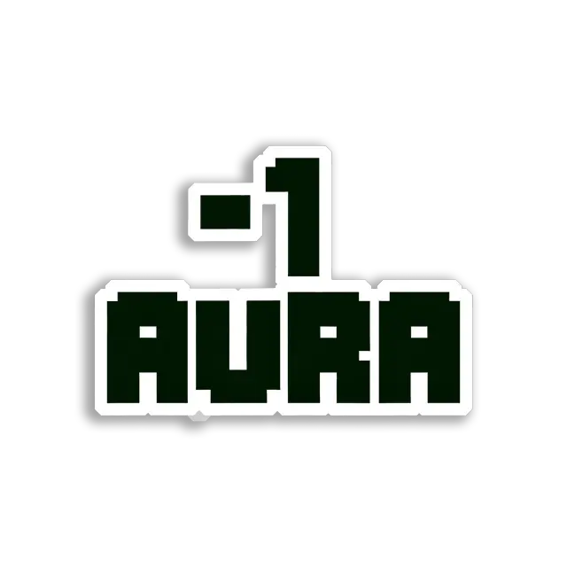 ¯_(ツ)_¯ Aura Sticker