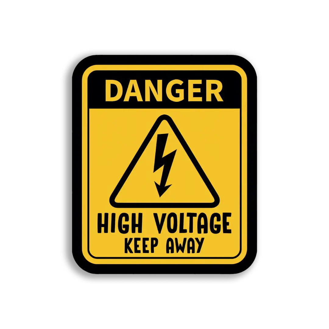 Danger High Voltage Keep Away Sticker