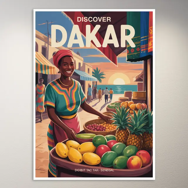 Dakar Reiseposter