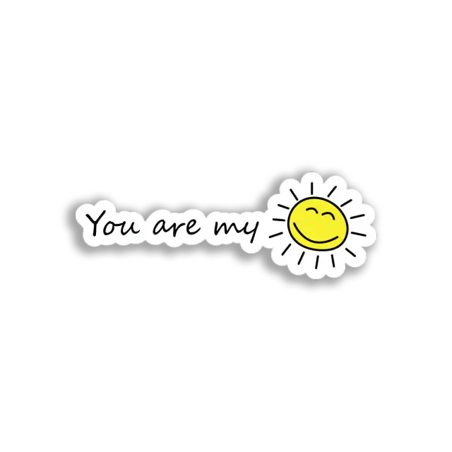 Lächelnde Sonne Sticker