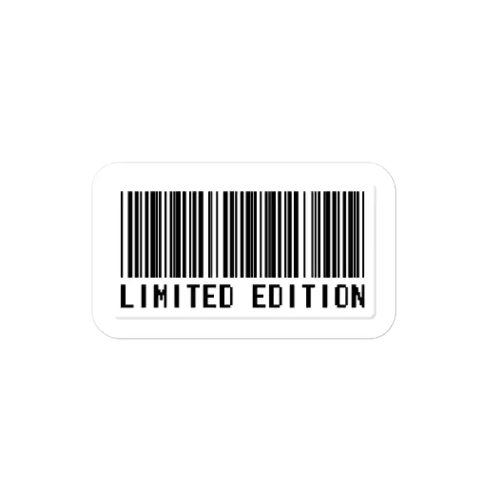 Barcode Limitierte Edition Sticker