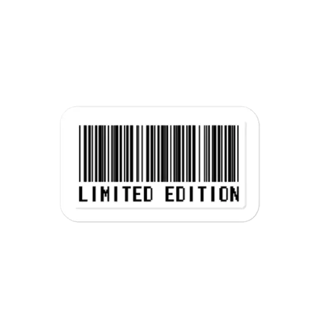 Barcode Limitierte Edition Sticker