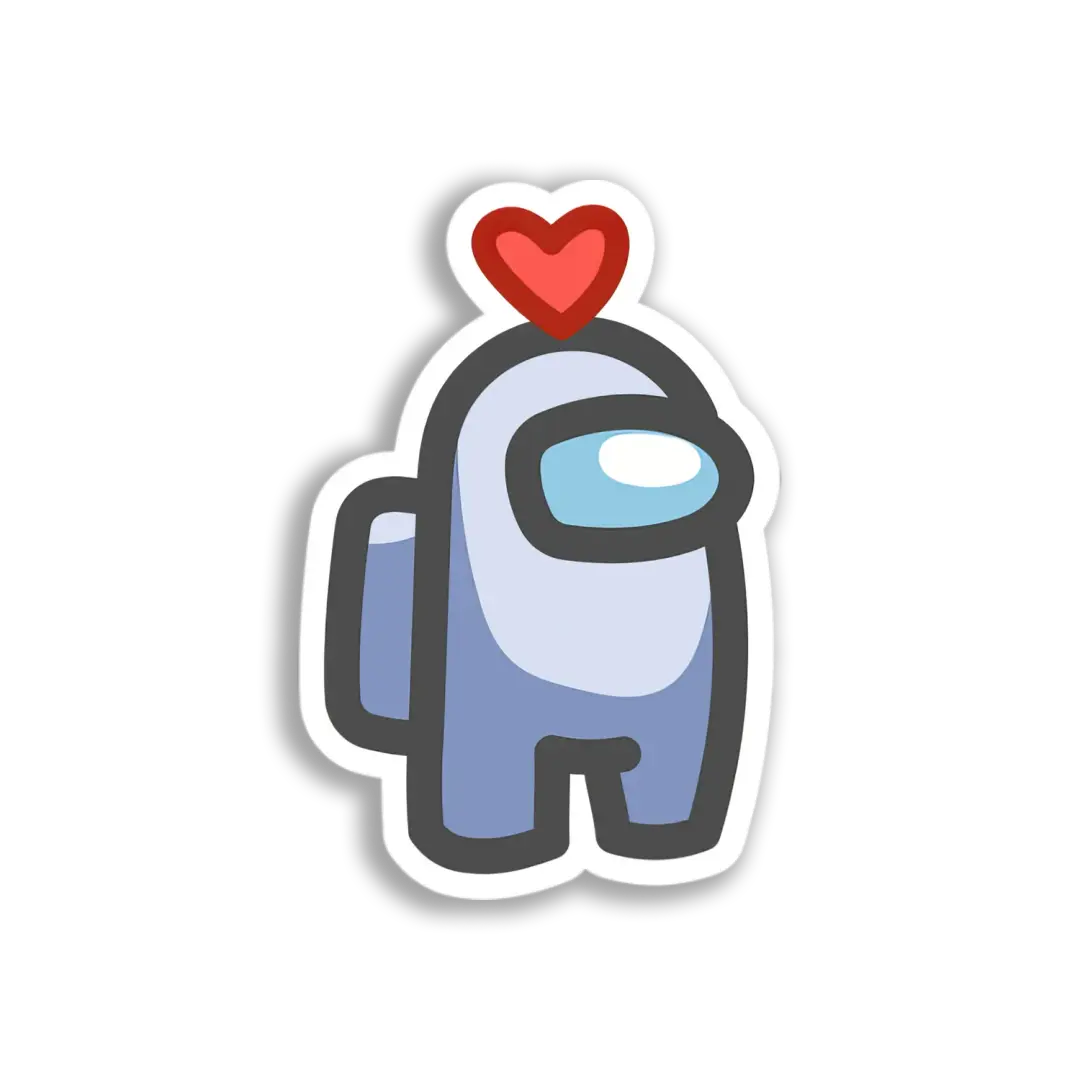 Verliebter Among Us Crewmate Sticker