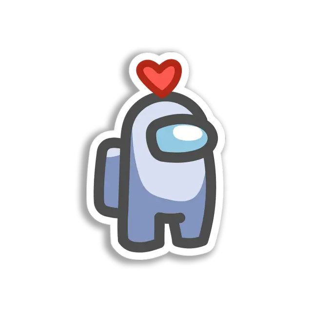 Verliebter Among Us Crewmate Sticker