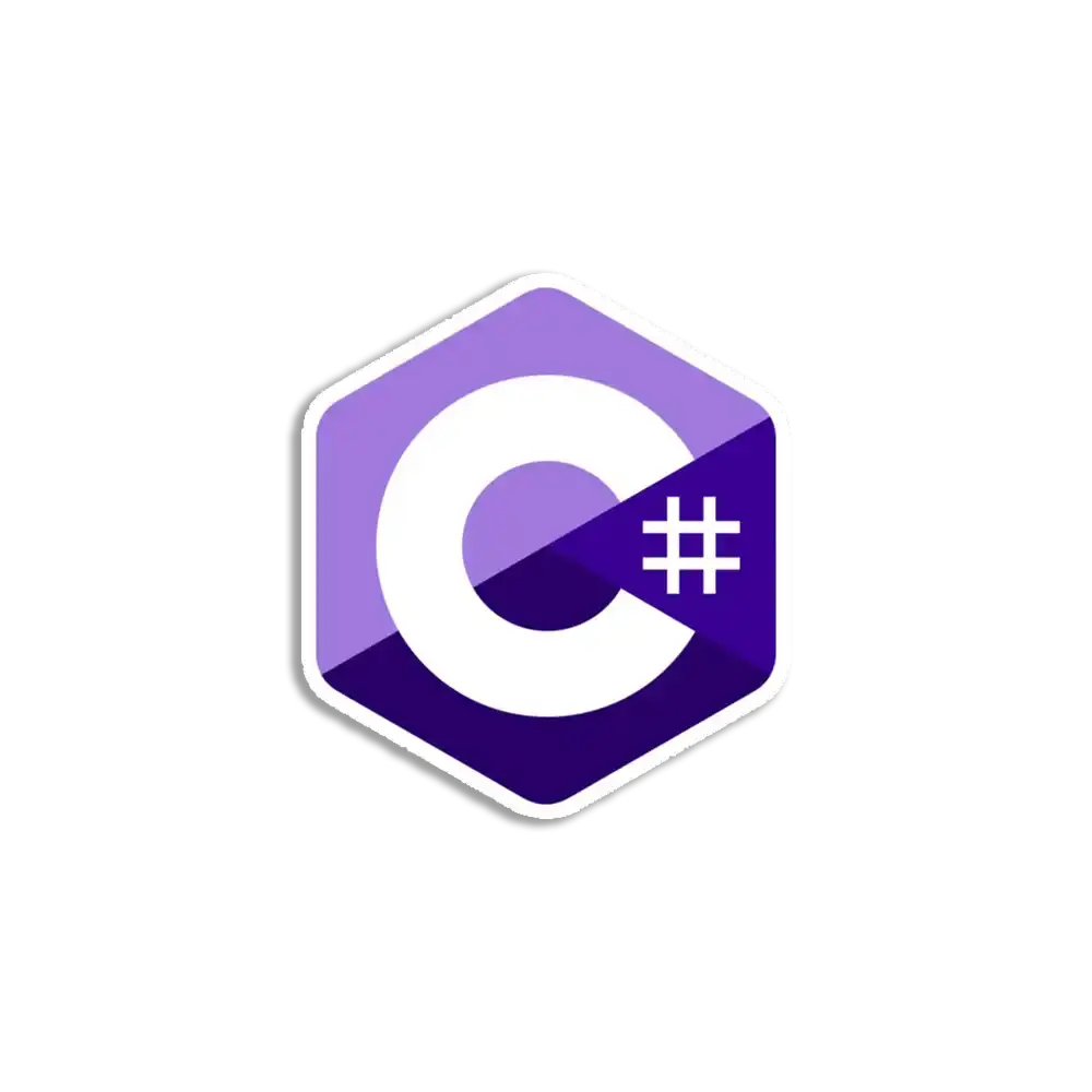 C# Sharp sharp purple Sticker