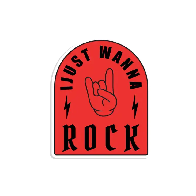 Will einfach nur rocken Sticker
