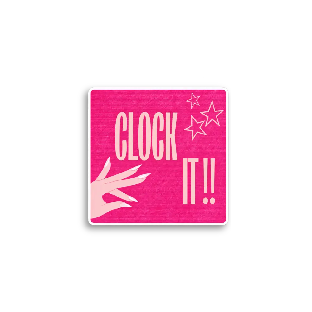 Pegatina Clock It