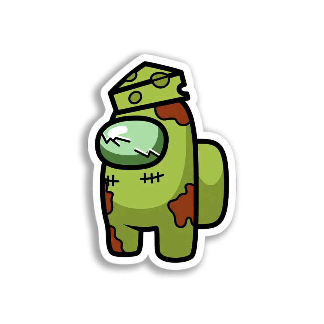 Zombie Among Us Crewmate Sticker