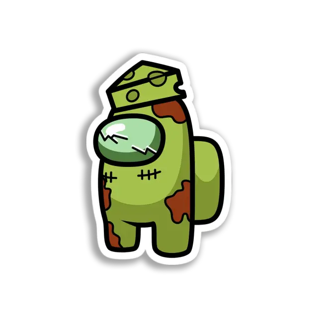 Zombie Among Us Crewmate Sticker