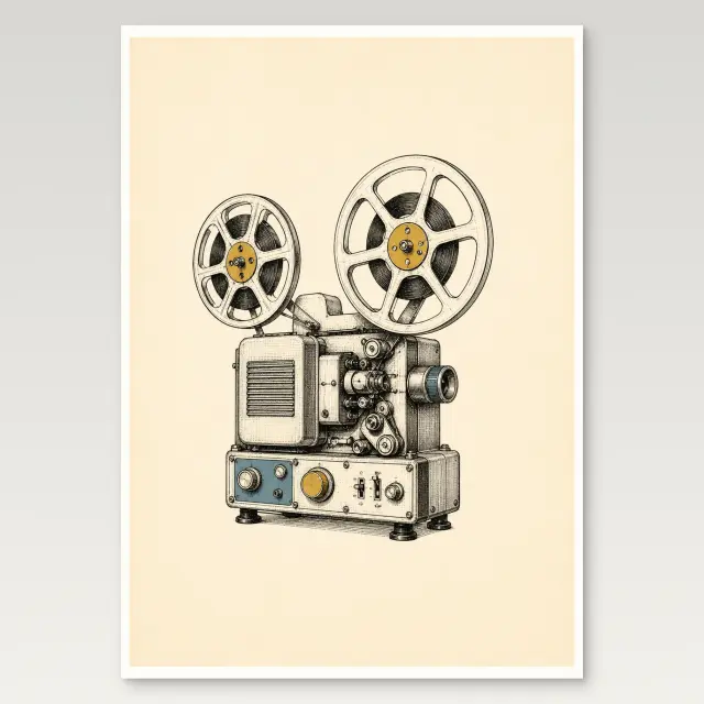 Filmprojektor-Poster