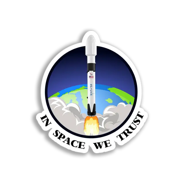 SpaceX Falcon 9 Start Sticker