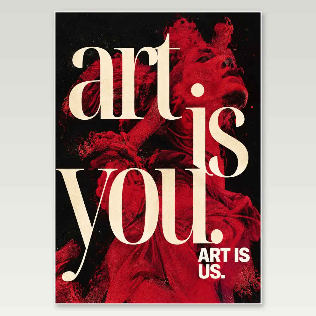 Kunst bist du A4-Poster
