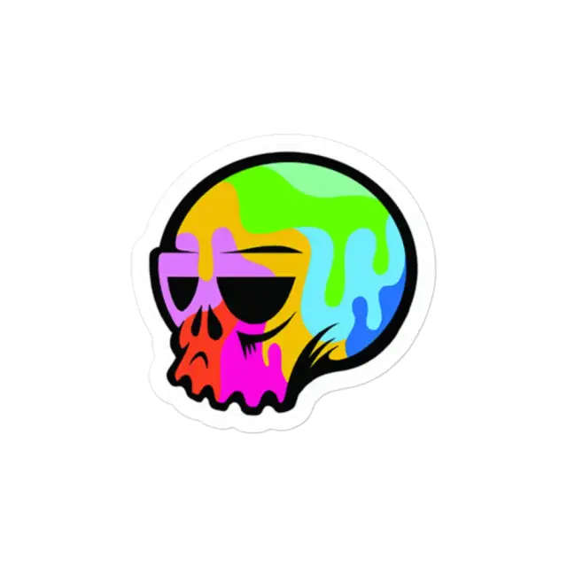 Colorful Skull Sticker