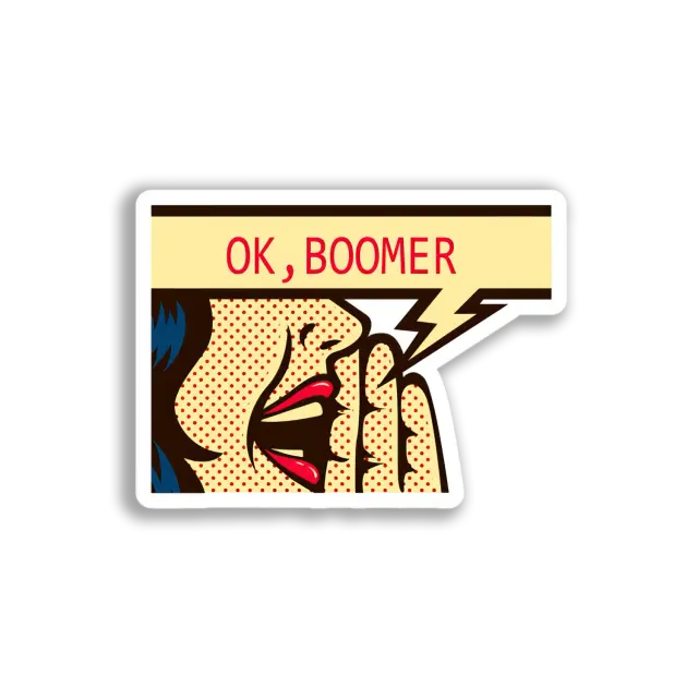 OK Boomer Ruf-Sticker