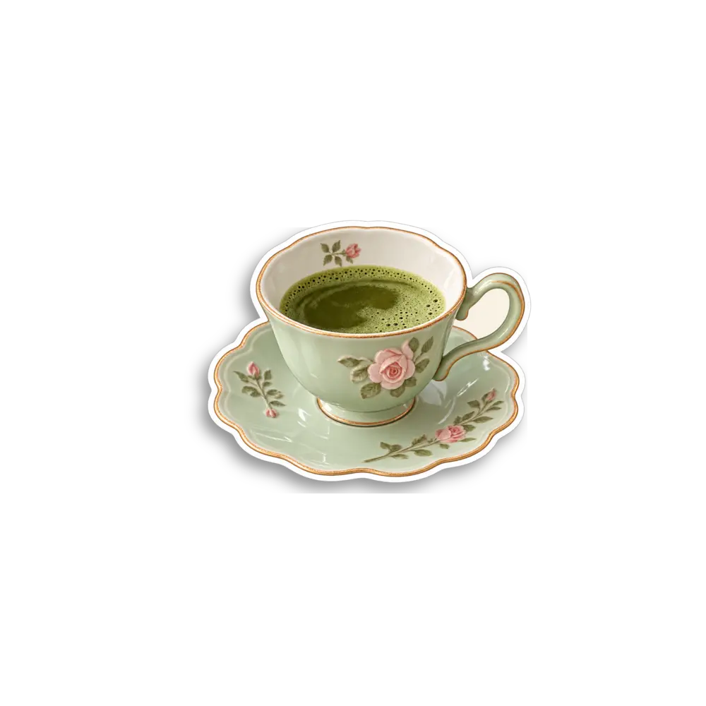 Matcha-Teetasse Sticker