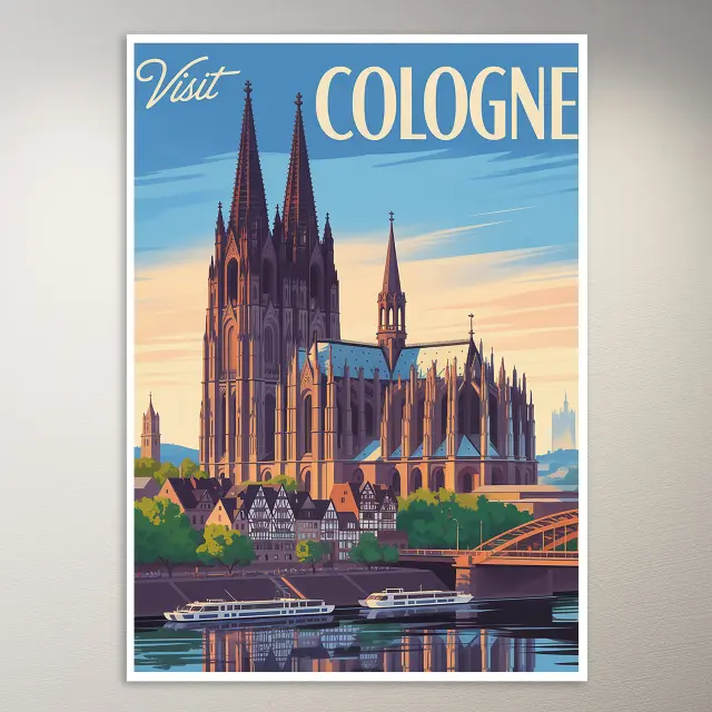 Köln Reiseposter
