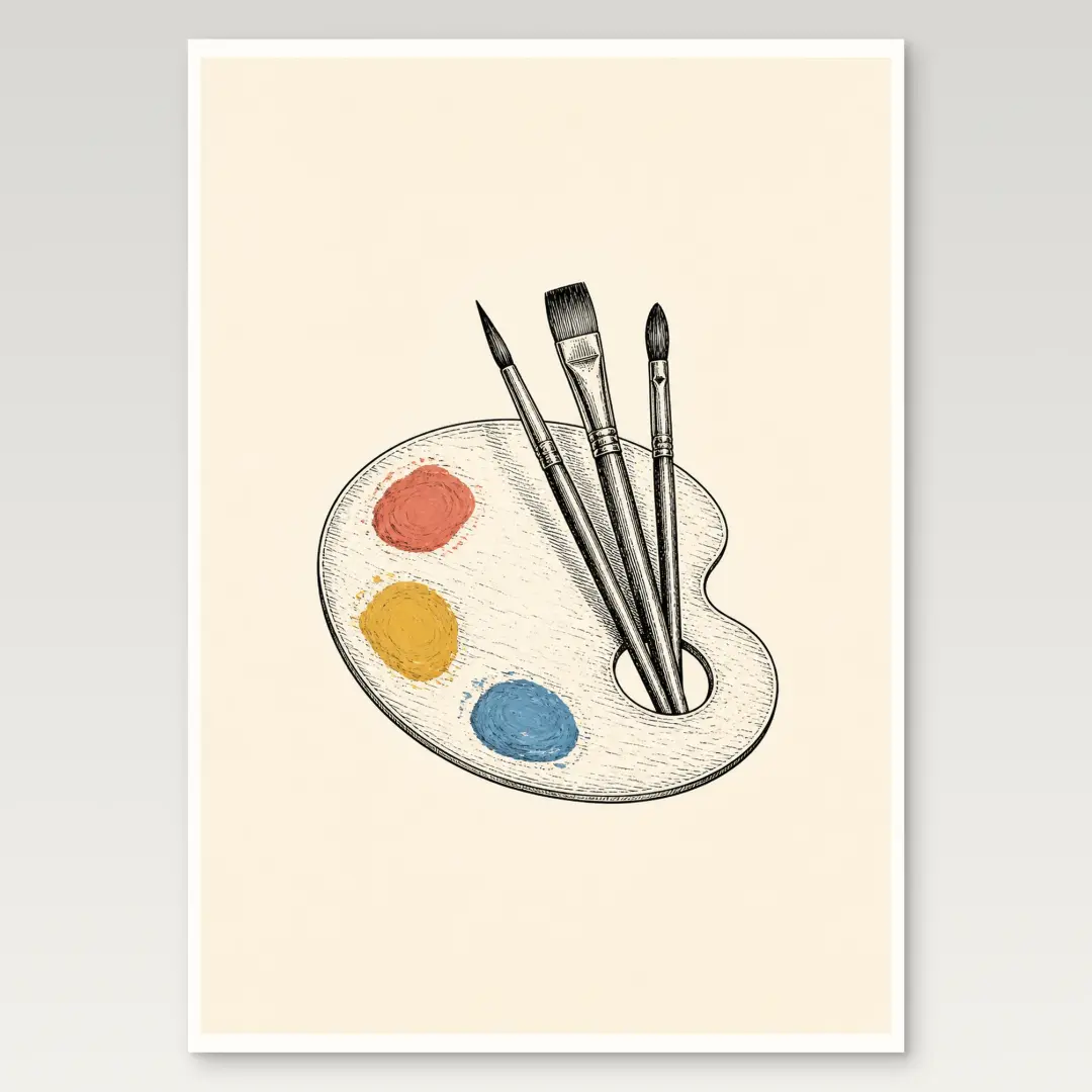 Artist Palette Poster