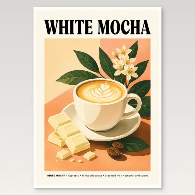 White Mocha Poster