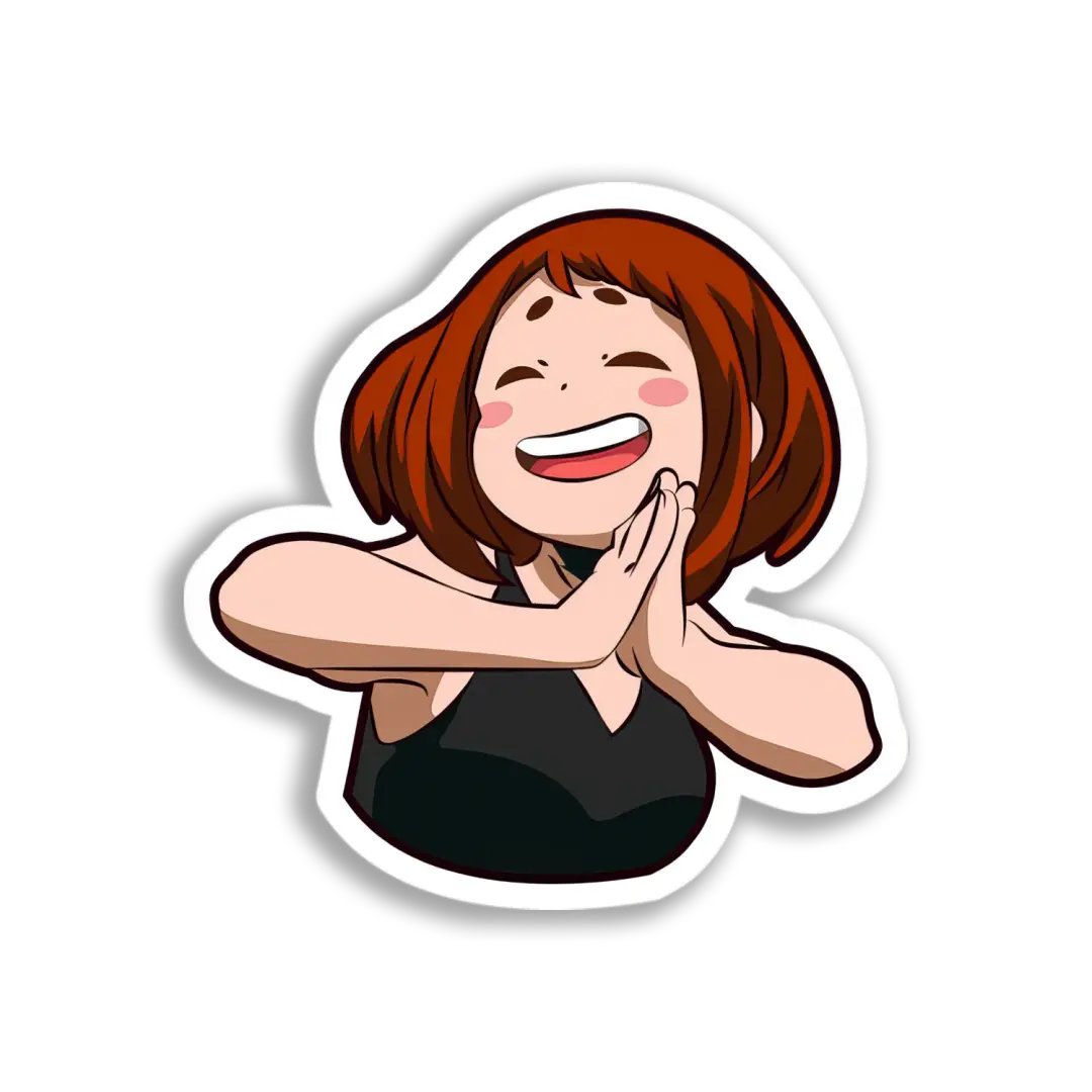 Happy Mina Ashido Sticker