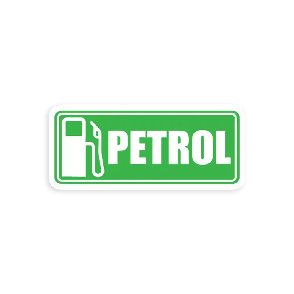 Benzin-Tankschild Sticker