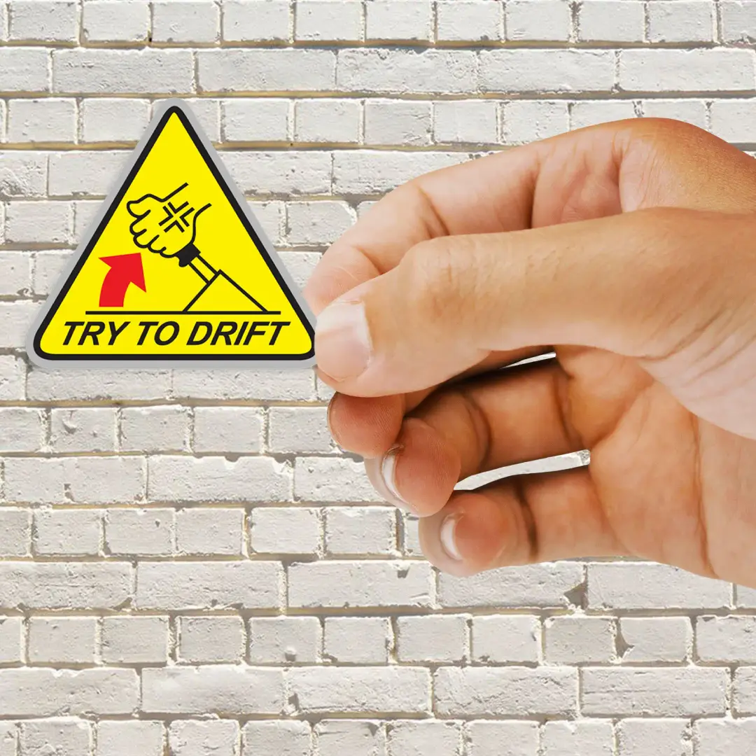 Try To Drift Sticker