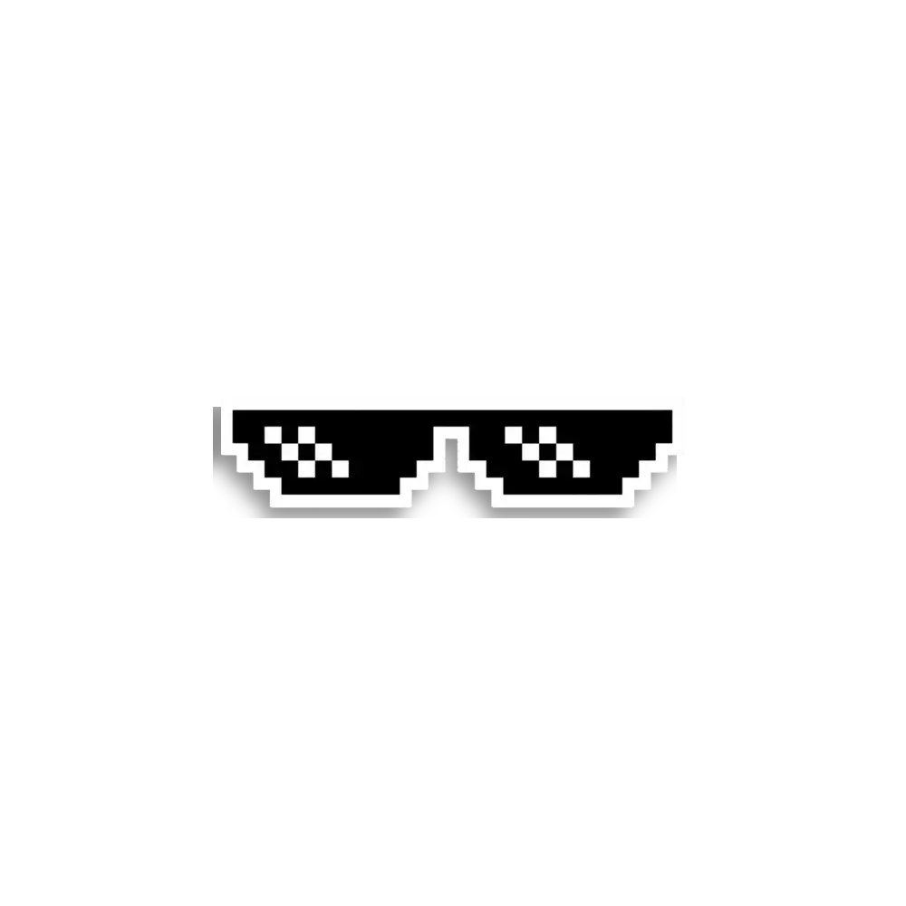 Pixel-Sonnenbrille Sticker