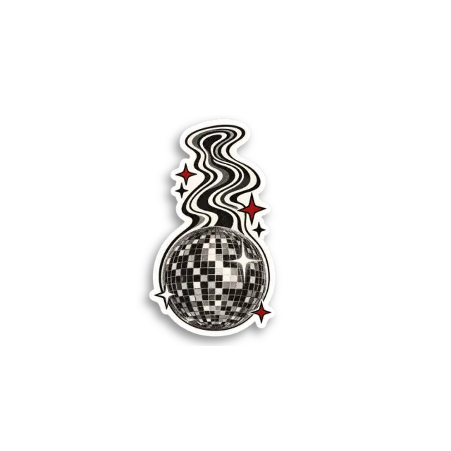 Melting Disco Ball Sticker