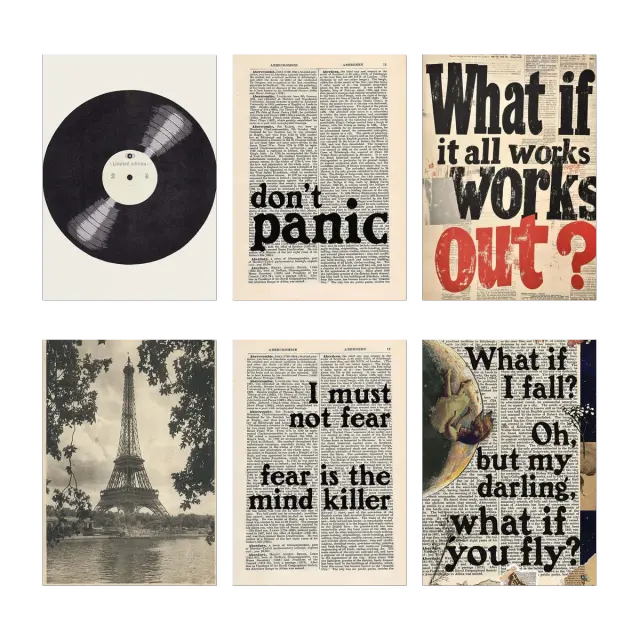 Oh So Aesthetic Posters Set of 6