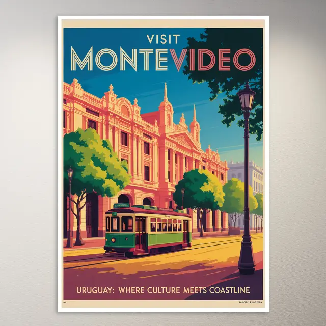 Montevideo Reiseposter