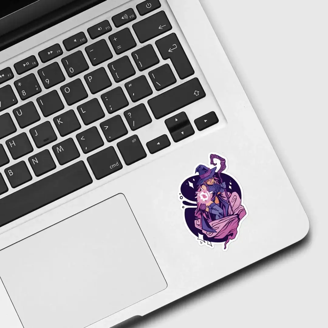 Zauberer-Anime-Mädchen Sticker