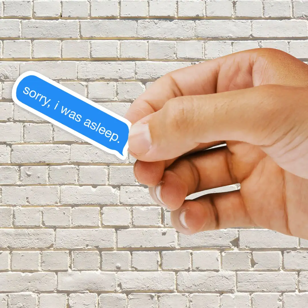 Sorry, i was asleep Sticker