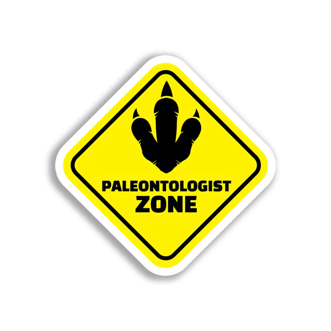 Dinosaur Footprint Zone Sticker