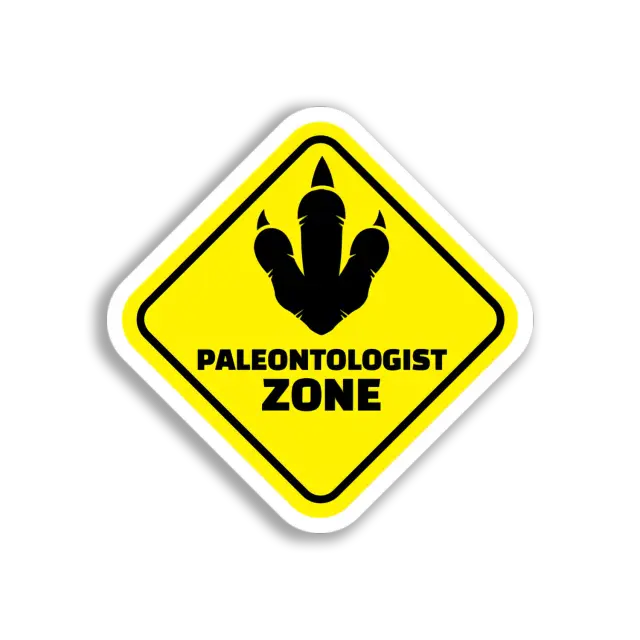 Dinosaur Footprint Zone Sticker