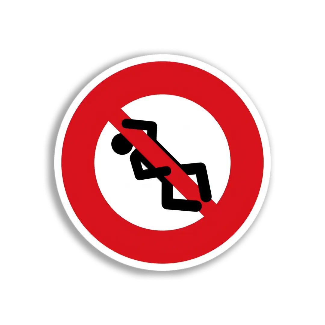 Herumlungern verboten Schild-Sticker