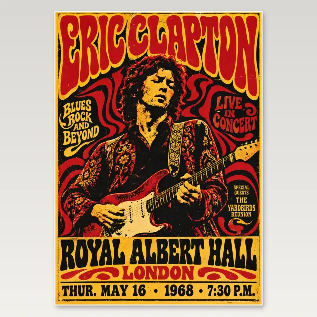 Eric Clapton Crossroads A4-Poster