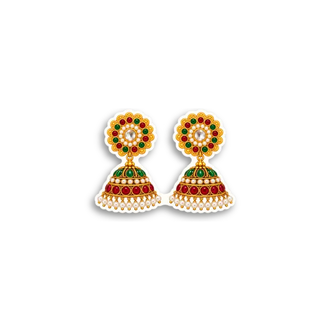 Jhumka-Ohrringe Sticker