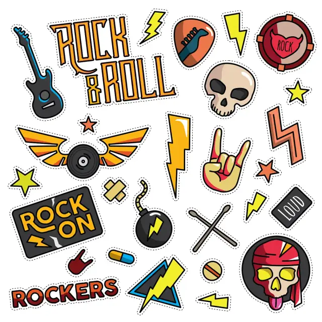 Rock-'n'-Roll-Sticker