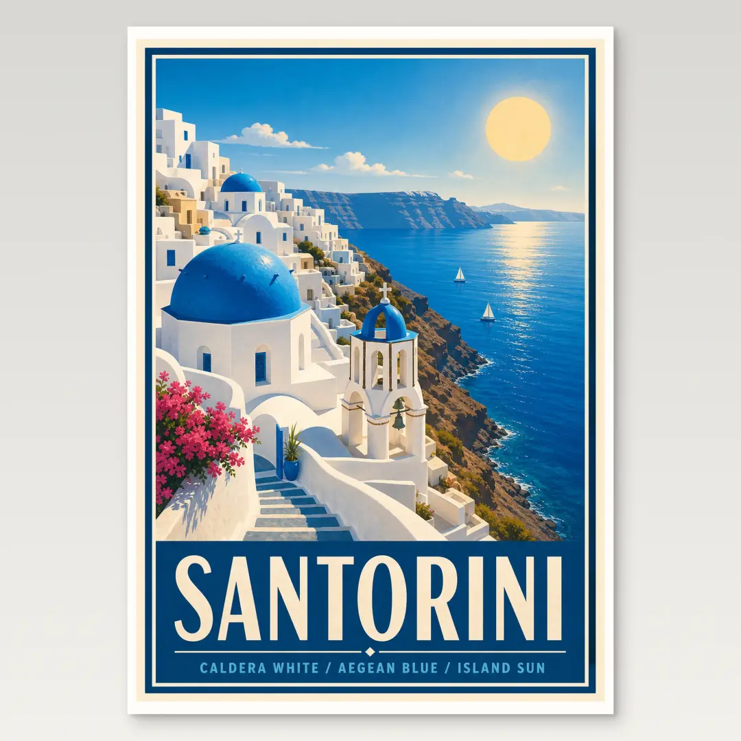 โปสเตอร์ Santorini