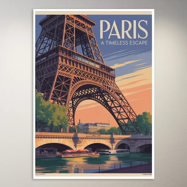 Póster de viaje de Paris