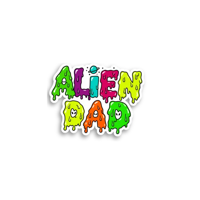 Alien Dad Sticker