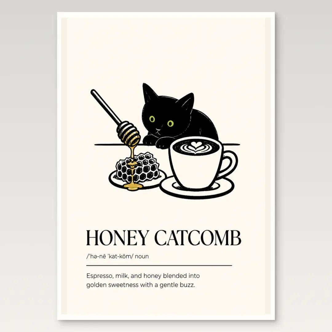 Honey Catcomb Poster