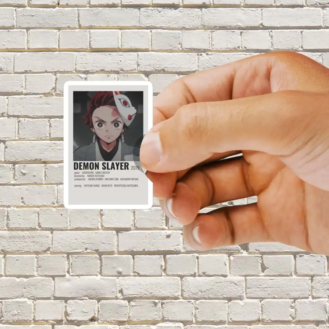 Pegatina Polaroid de Demon Slayer
