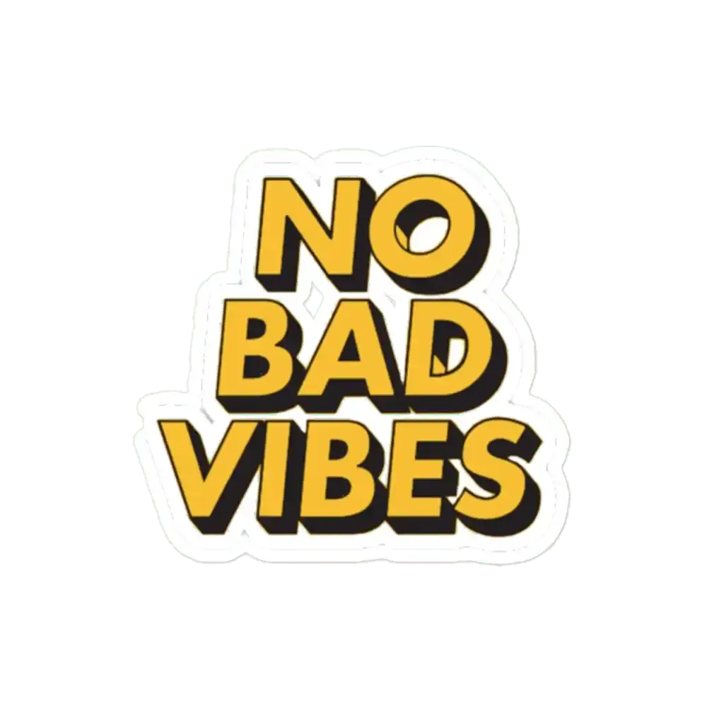 Keine schlechten Vibes Schriftzug Sticker