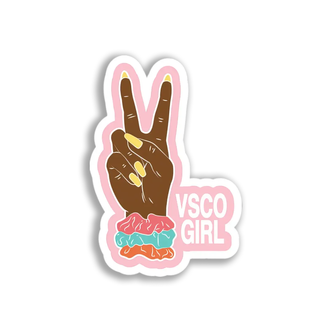 Peace Sign Hand Sticker