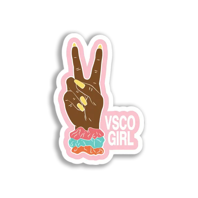 Peace Sign Hand Sticker
